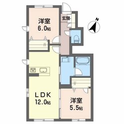 プロヌーブ沖洲　III番館の物件間取画像